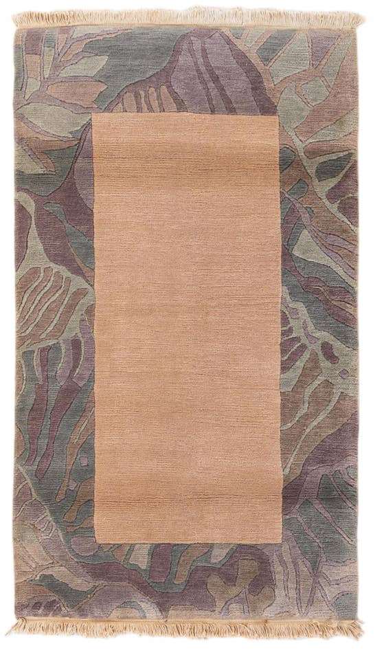 Detail image of 3' 1 x 5' 4 Hand Knotted Nepal Wool Rug