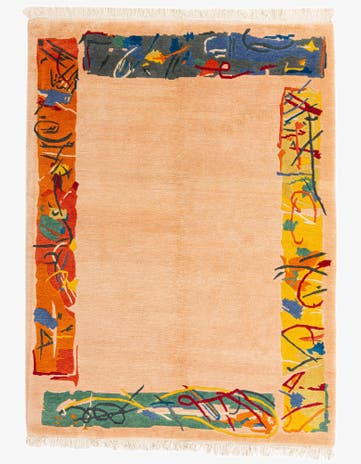 5' 7 x 8' 1 Hand Knotted Nepal Wool Rug