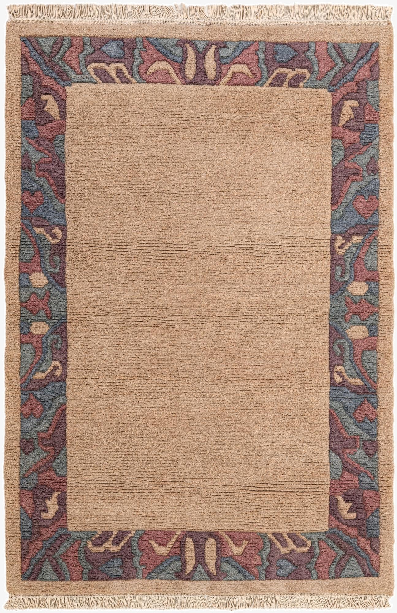 120cm x 175cm  Hand Knotted Nepal Wool Alfombra