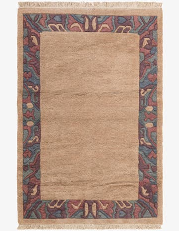 3' 11 x 5' 9 Hand Knotted Nepal Wool Rug