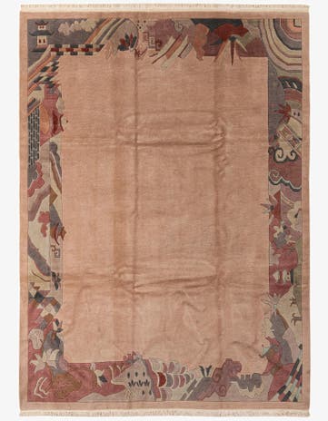 8' 6 x 11' 10 Hand Knotted Nepal Wool Rug