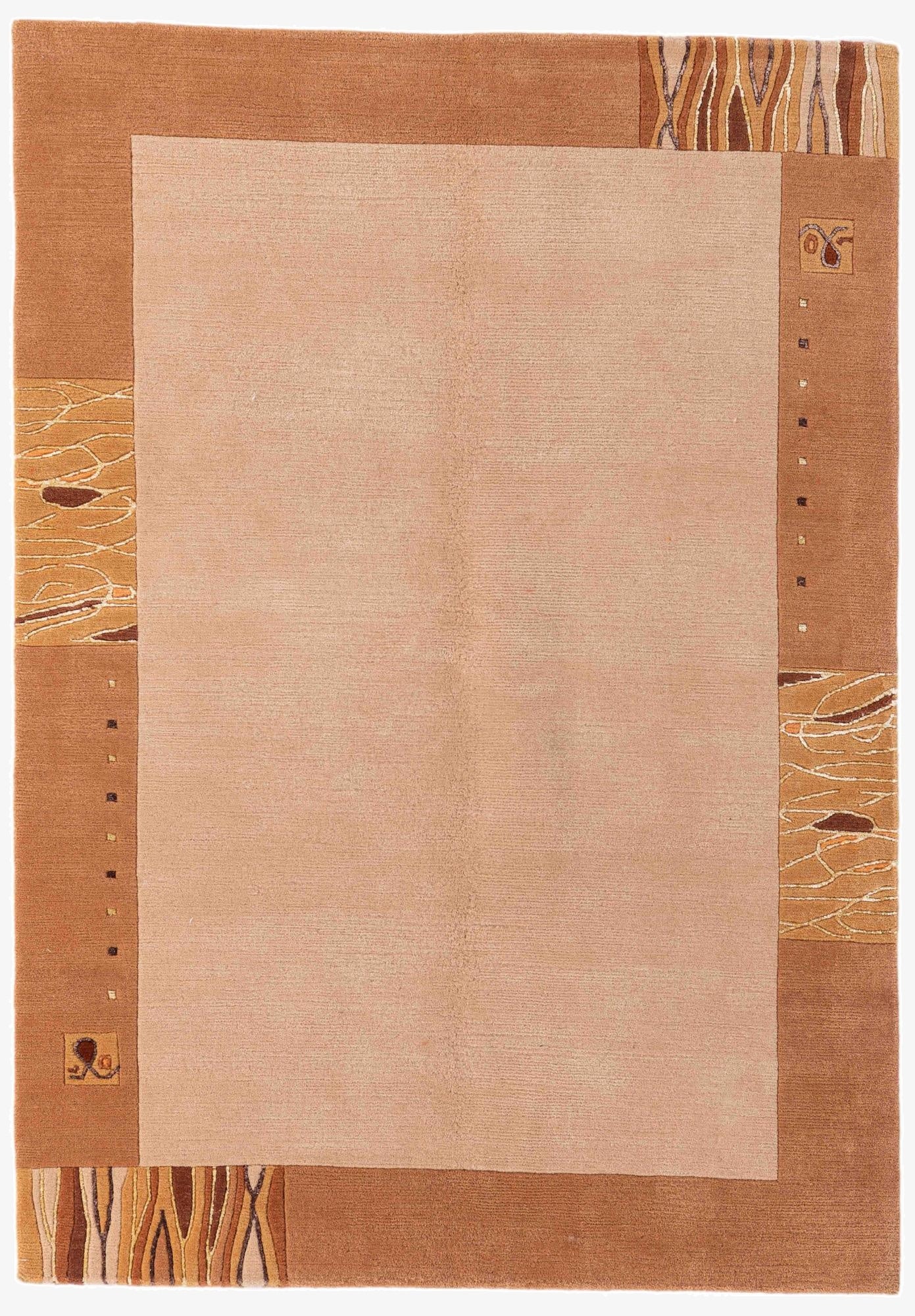 4' 7 x 6' 6  Hand Knotted Nepal Rug