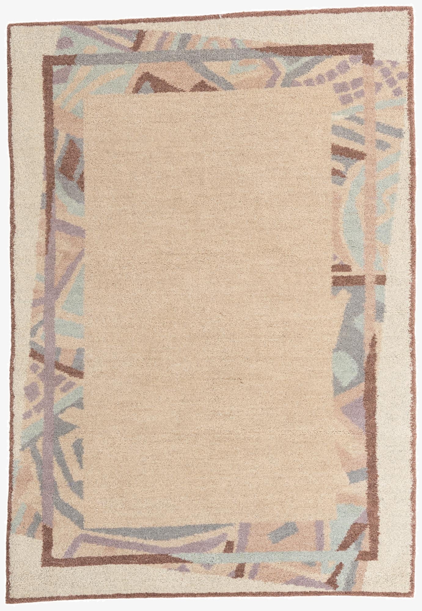 5' 6 x 7' 10  Hand Knotted Nepal Wool Rug