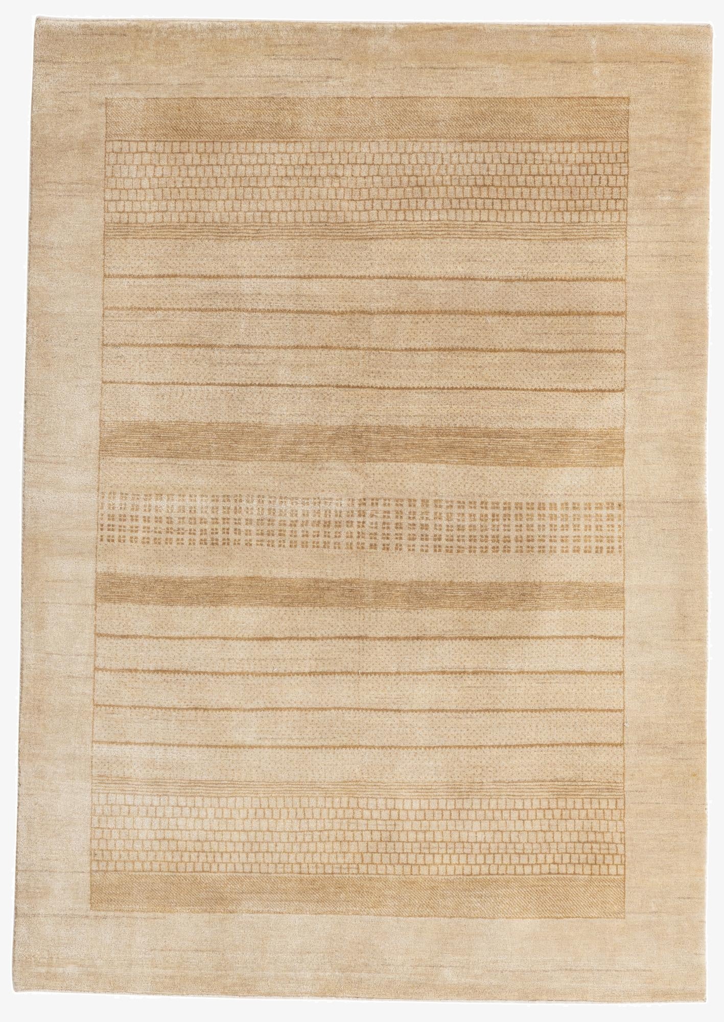 4' 7 x 6' 5  Hand Knotted Nepal Wool Rug