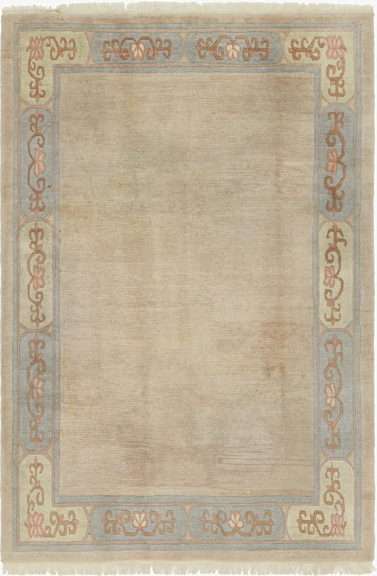 6' 7 x 9' 9  Hand Knotted Nepal Wool Rug