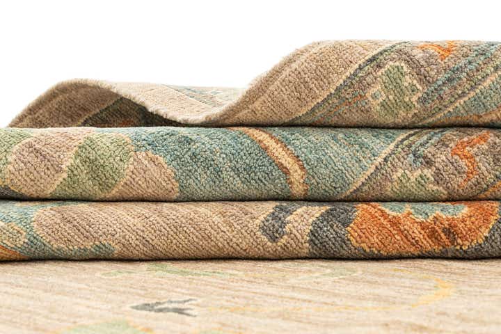 9' x 12' Hand Knotted Oushak Rug