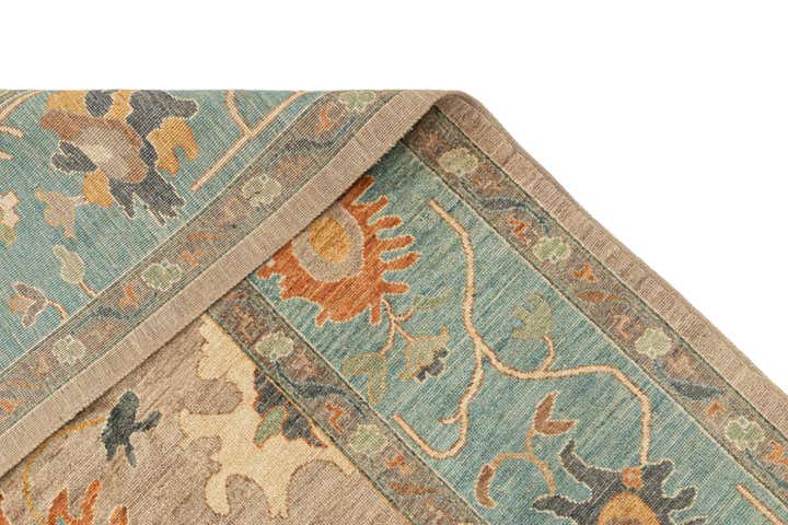 9' x 12' Hand Knotted Oushak Rug