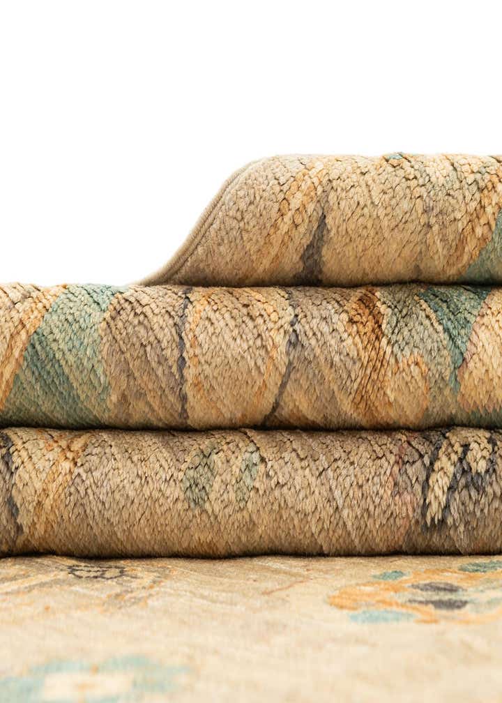 9' 1 x 11' 11 Hand Knotted Oushak Rug