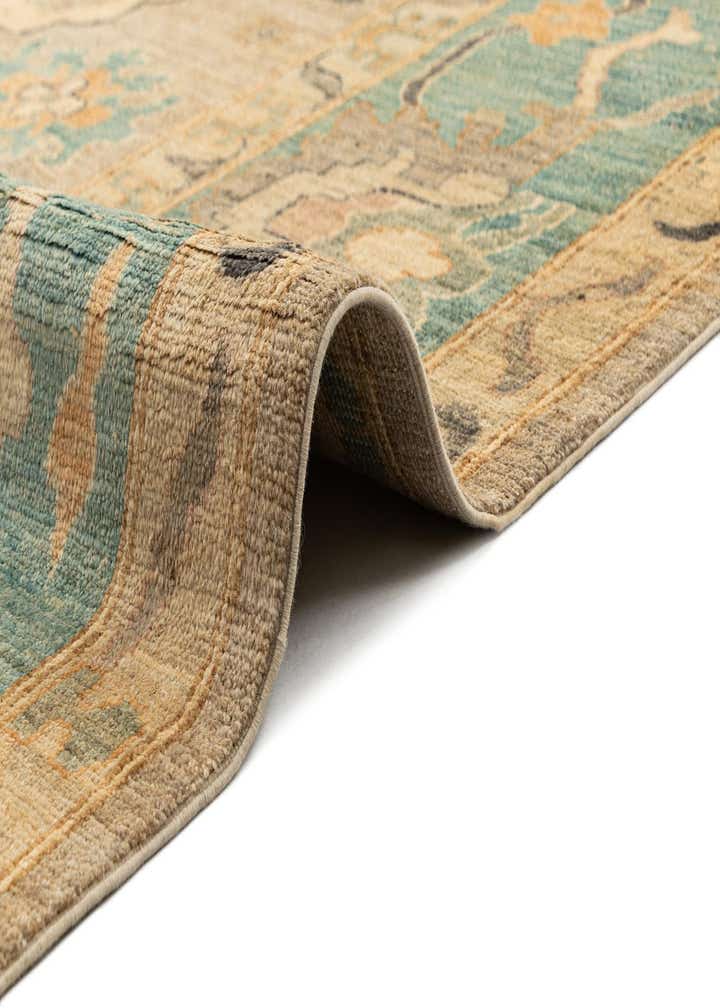 9' 1 x 11' 11 Hand Knotted Oushak Rug