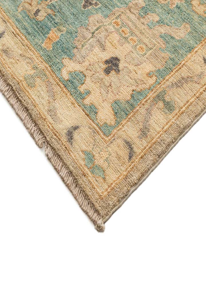 9' 1 x 11' 11 Hand Knotted Oushak Rug