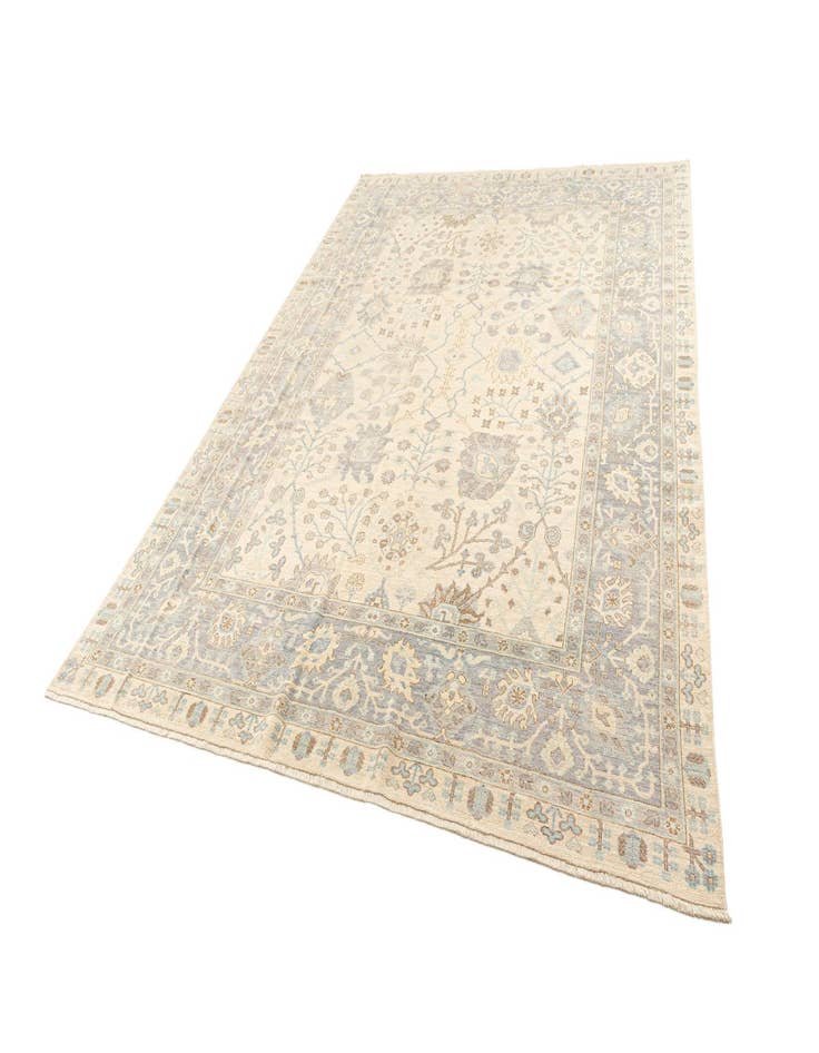 Detail image of 9' 1 x 12' 1  Hand Knotted Oushak Rug