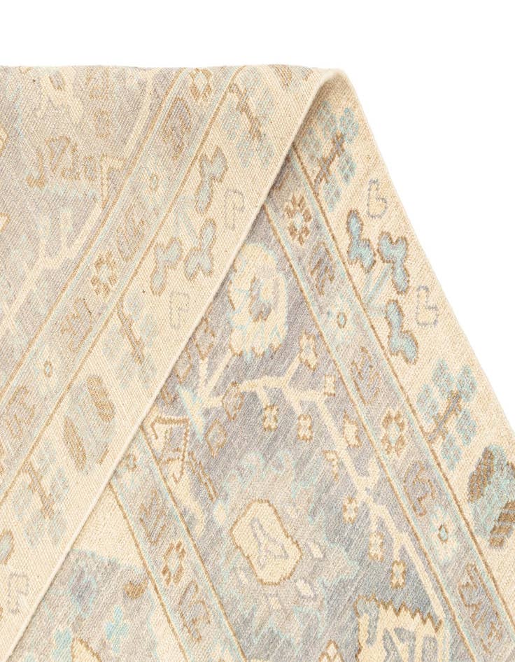 Detail image of 9' 1 x 12' 1  Hand Knotted Oushak Rug