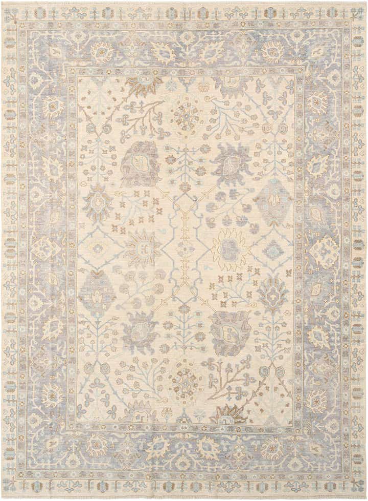 9' 1 x 12' 1 Hand Knotted Oushak Rug