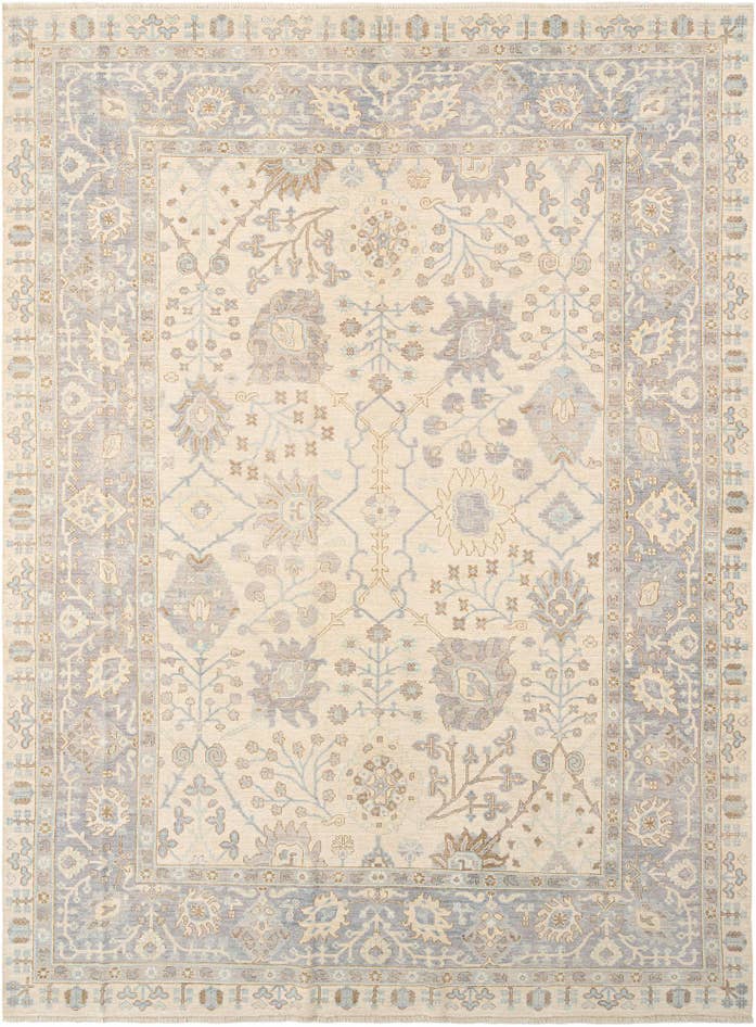 Detail image of 9' 1 x 12' 1 Hand Knotted Oushak Rug