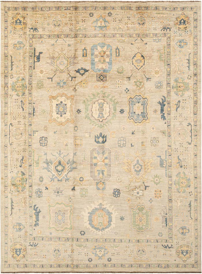 Detail image of 8' x 10' 7 Hand Knotted Oushak Rug