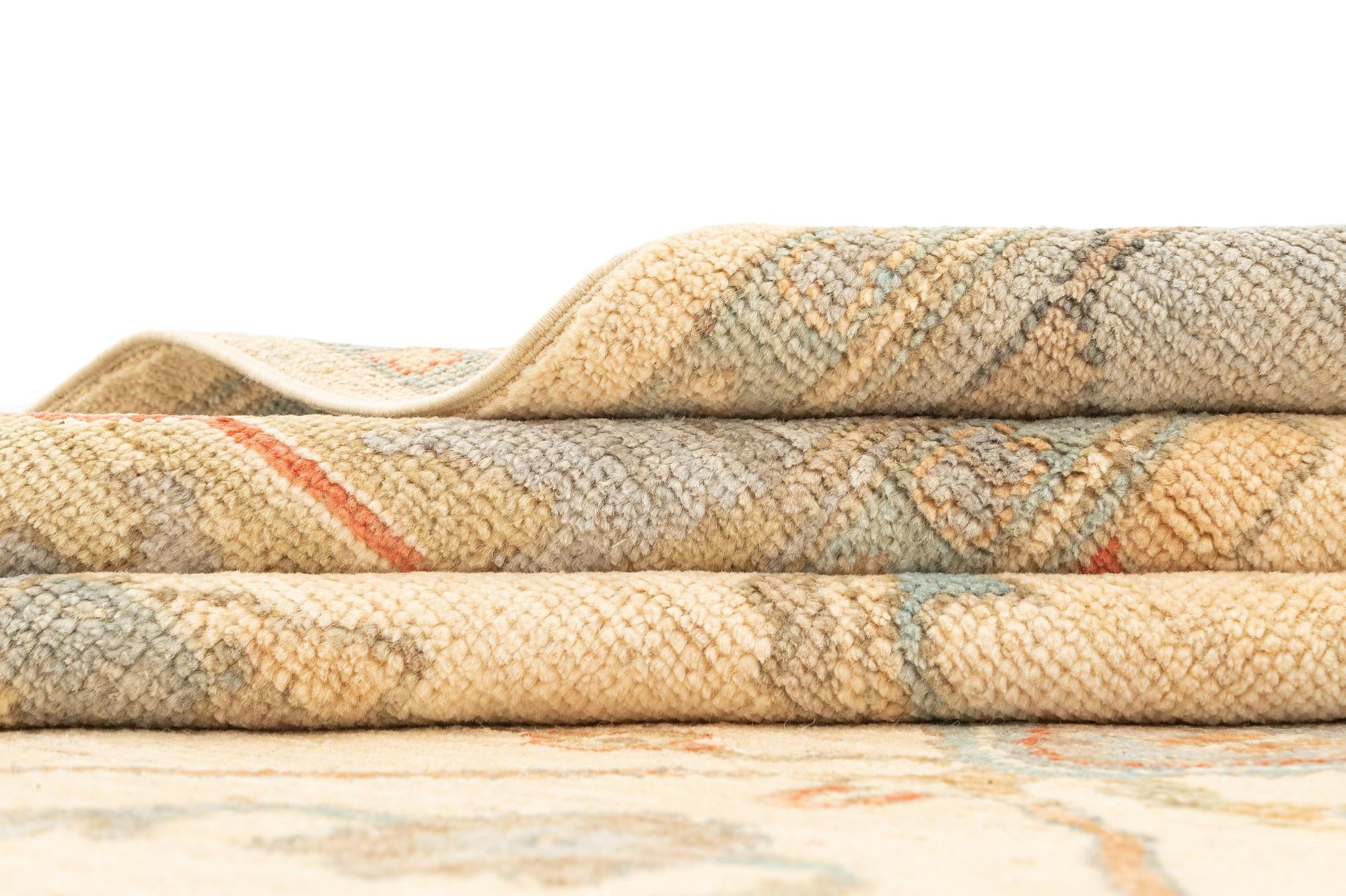 7' 10 x 9' 10 Hand Knotted Oushak Rug