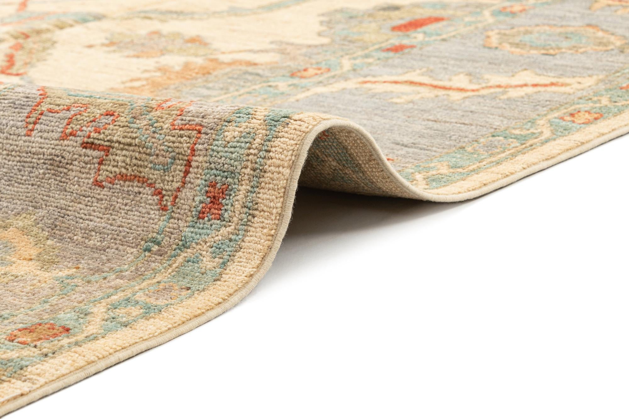 7' 10 x 9' 10 Hand Knotted Oushak Rug