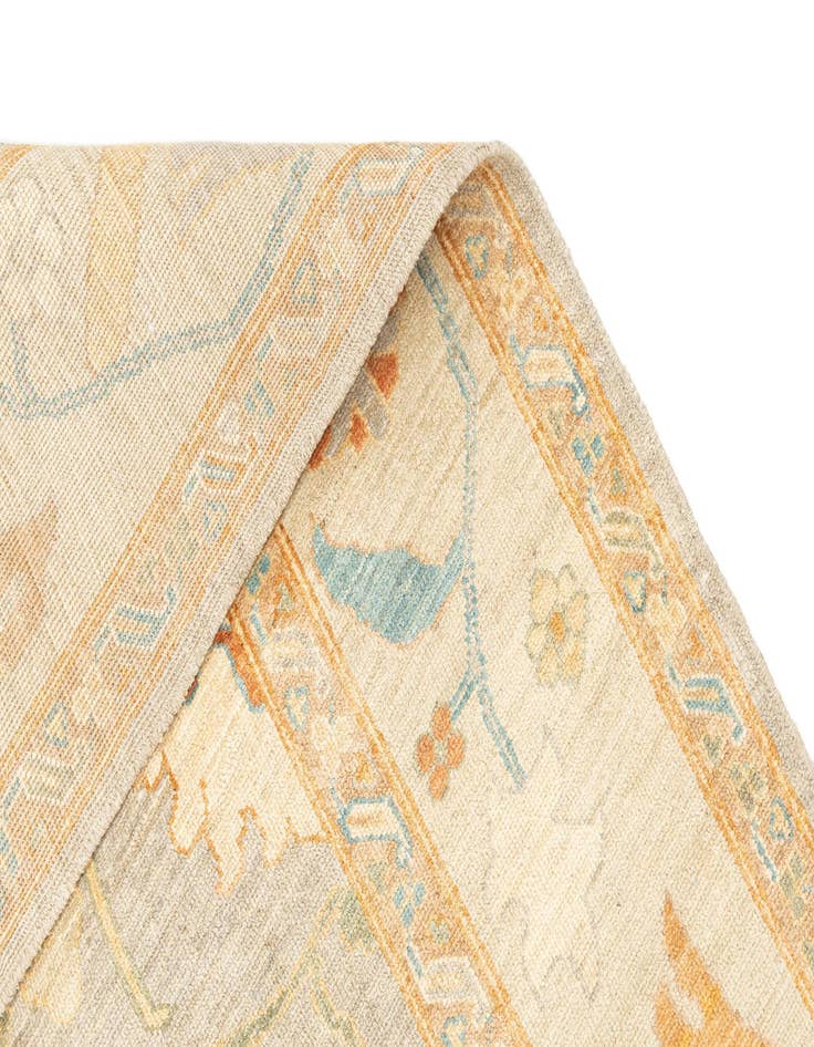 Detail image of 6' 8 x 9' 9  Hand Knotted Oushak Rug