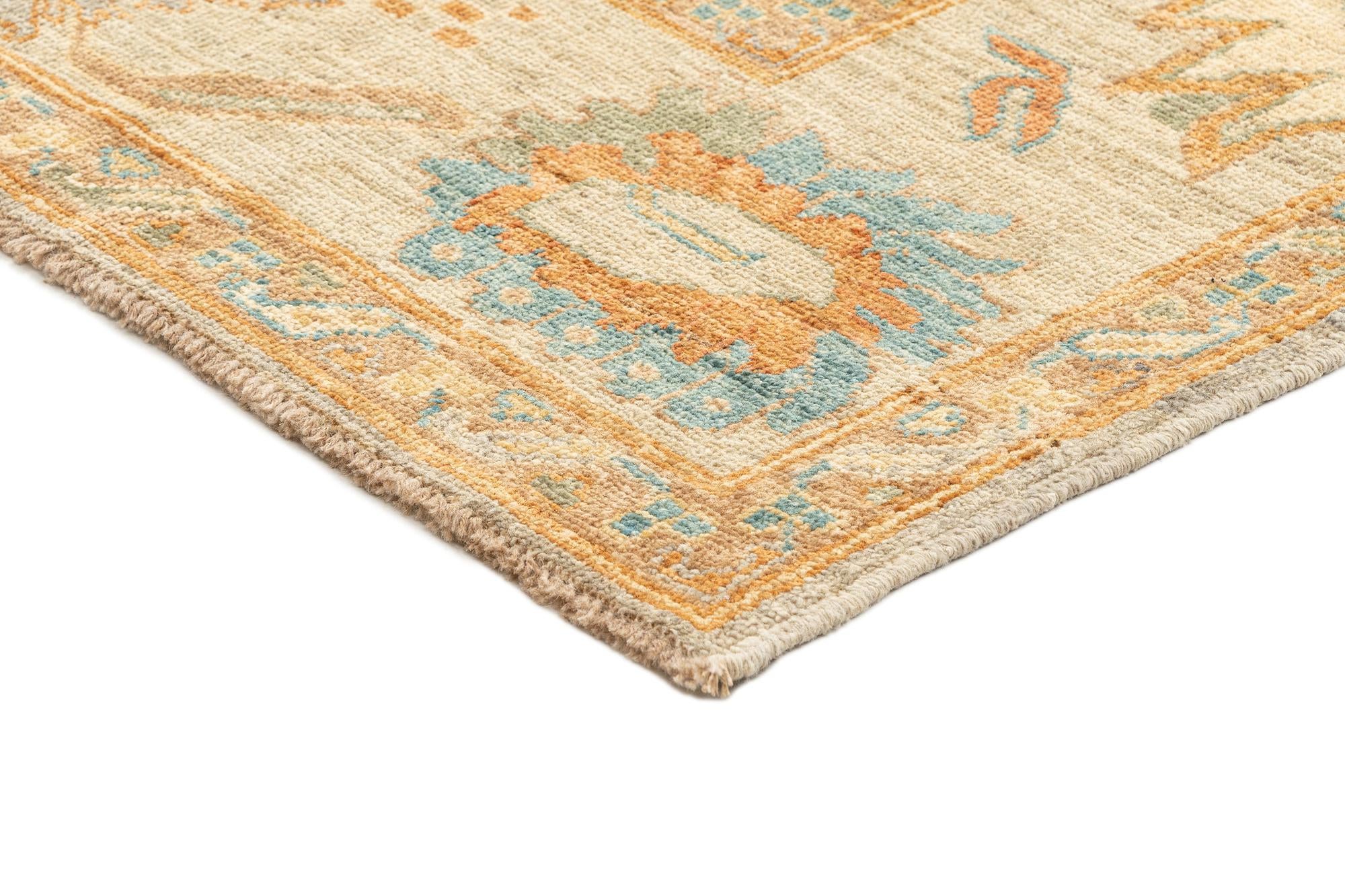 6' 8 x 9' 9 Hand Knotted Oushak Rug