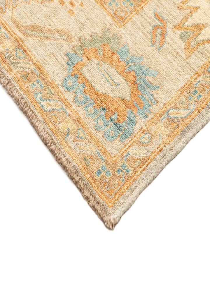 6' 8 x 9' 9 Hand Knotted Oushak Rug