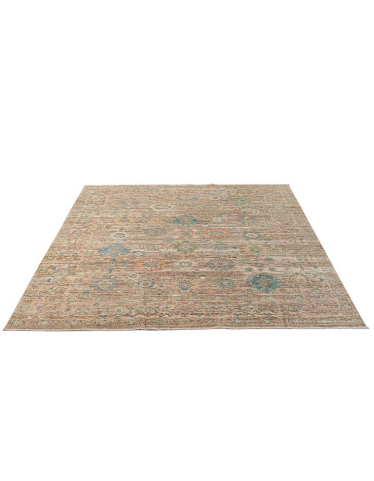 Detail image of 8' 2 x 9' 7  Hand Knotted Oushak Wool Rug