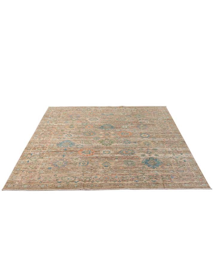 8' 2 x 9' 7 Hand Knotted Oushak Wool Rug