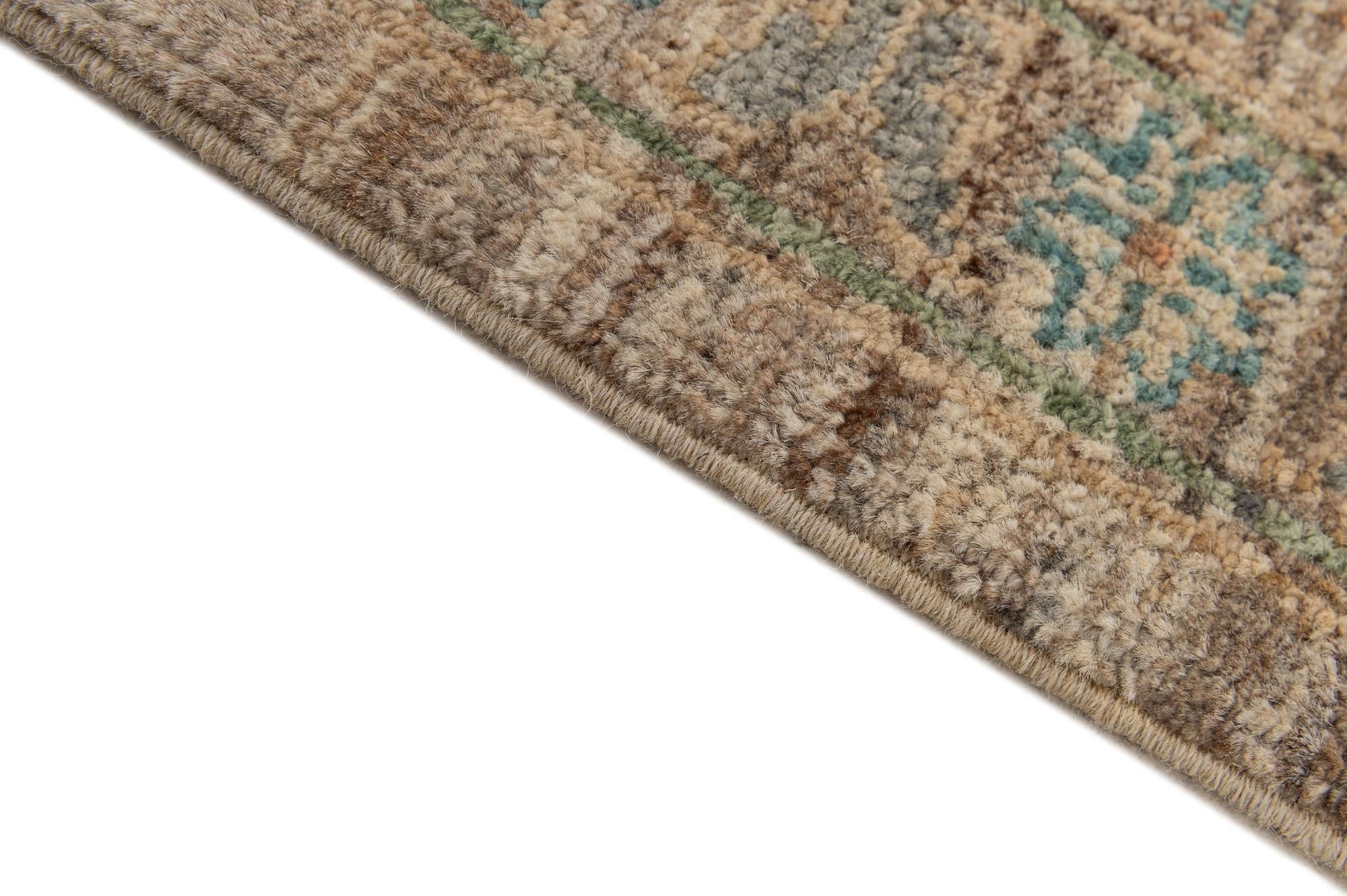 8' 2 x 9' 7 Hand Knotted Oushak Wool Rug