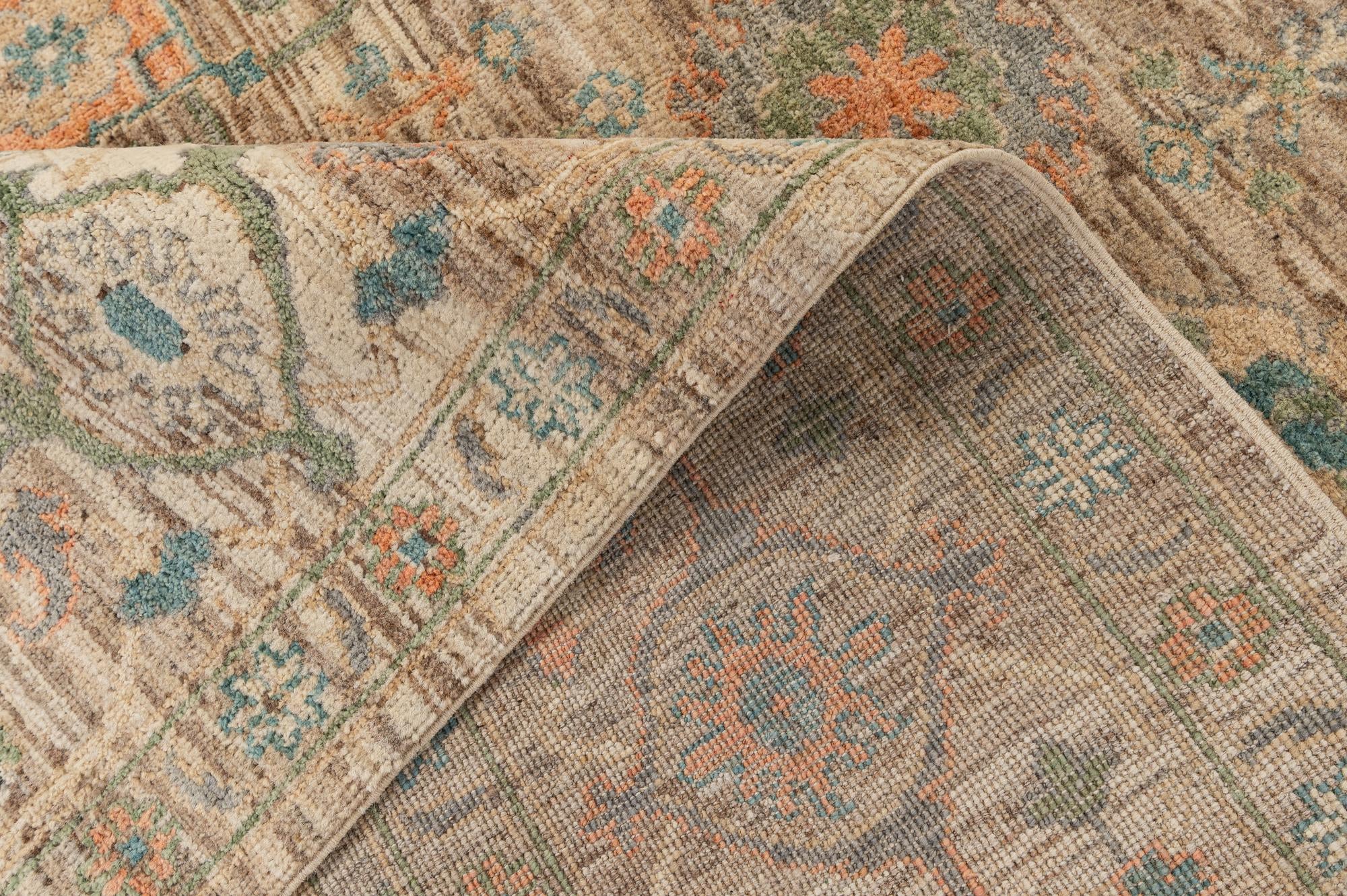 8' 2 x 9' 7 Hand Knotted Oushak Wool Rug