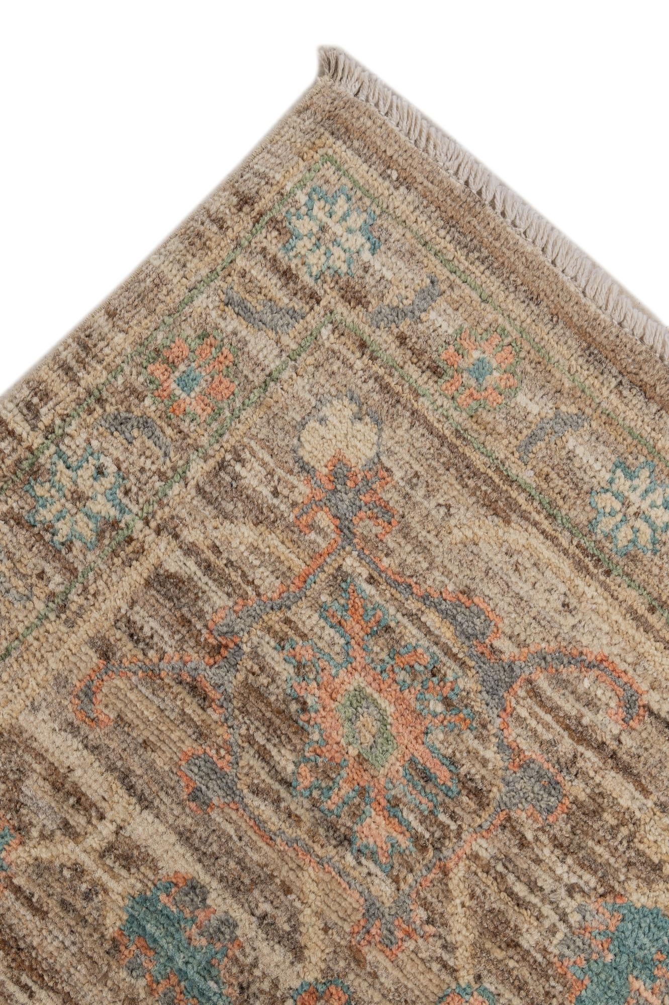 8' 2 x 9' 7 Hand Knotted Oushak Wool Rug
