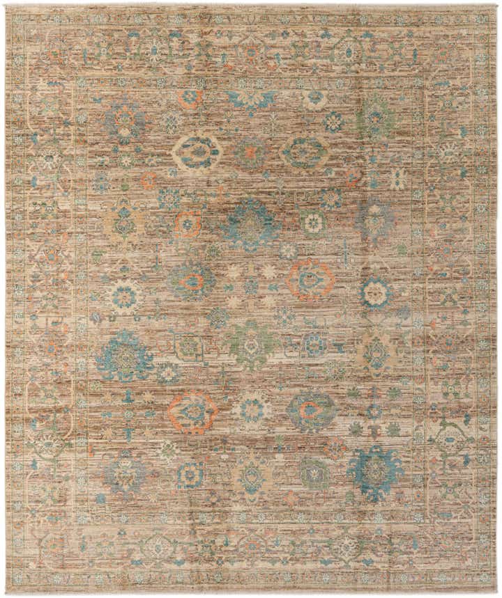 8' 2 x 9' 7 Hand Knotted Oushak Wool Rug