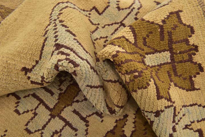 4' 5 x 6' 6 Hand Knotted Oushak Wool Rug