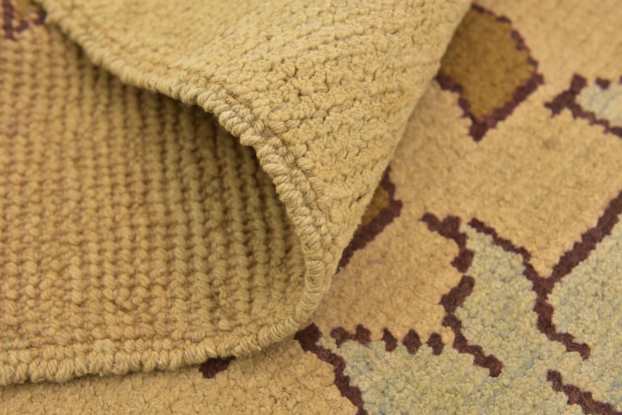 4' 5 x 6' 6 Hand Knotted Oushak Wool Rug