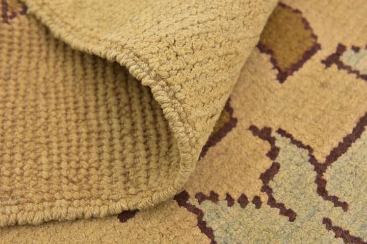 4' 5 x 6' 6 Hand Knotted Oushak Wool Rug