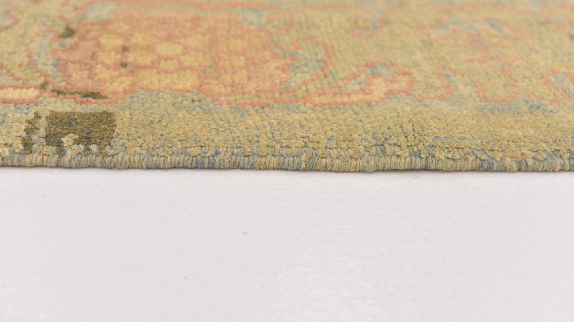 6' 5 x 9' 10 Hand Knotted Oushak Wool Rug