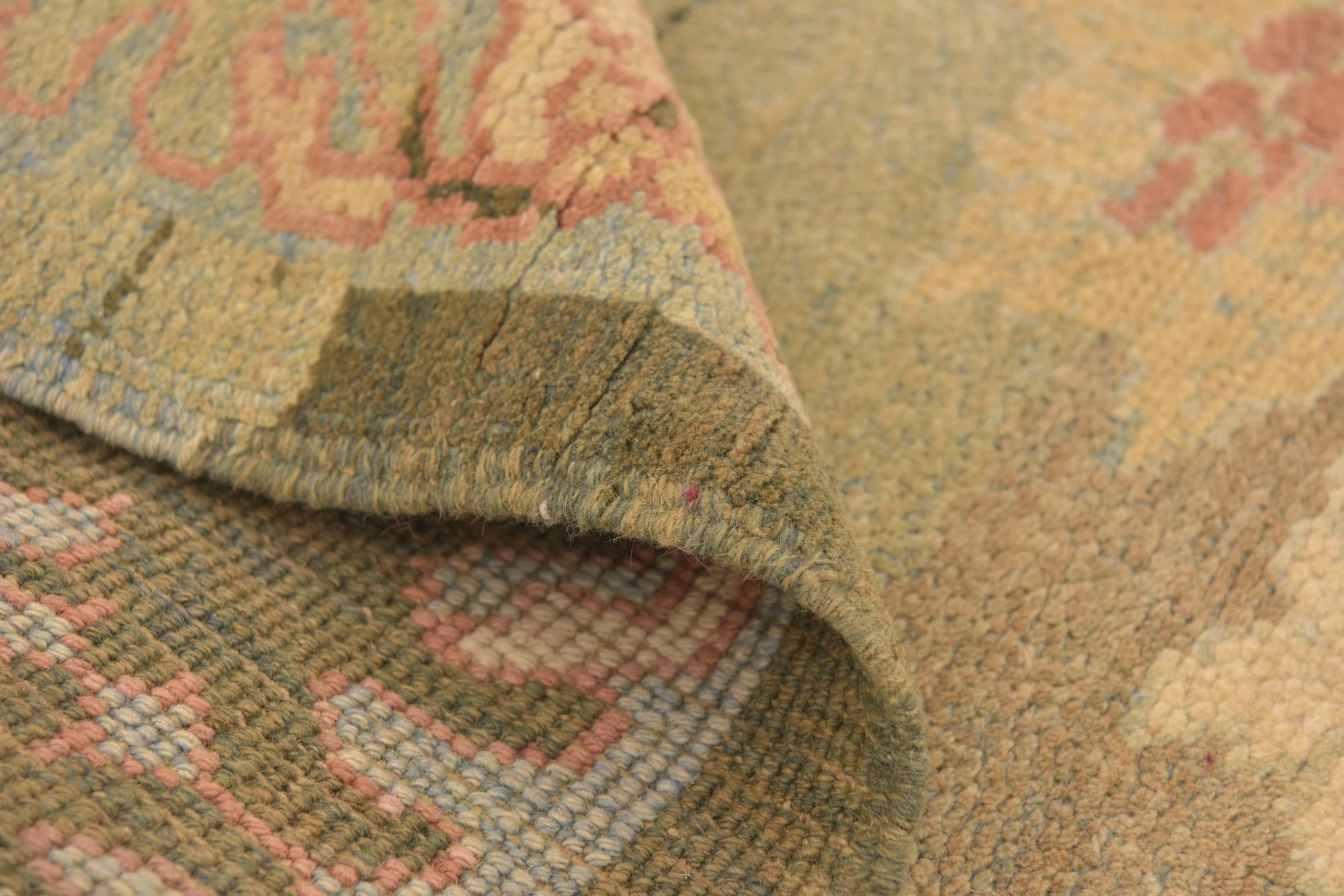 6' 5 x 9' 10 Hand Knotted Oushak Wool Rug