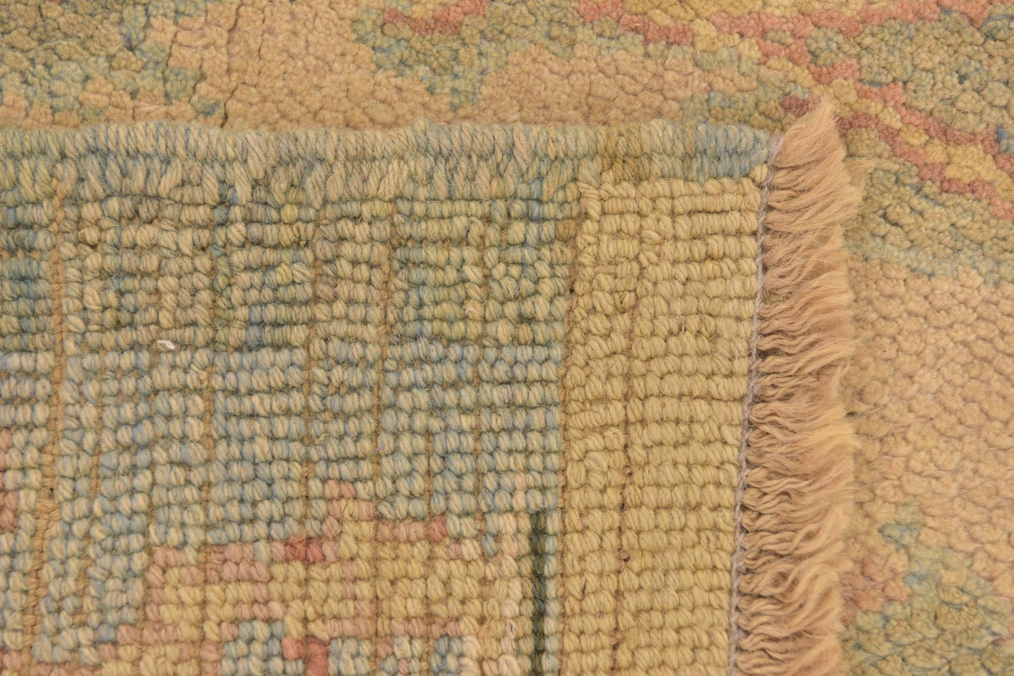 6' 5 x 9' 10 Hand Knotted Oushak Wool Rug
