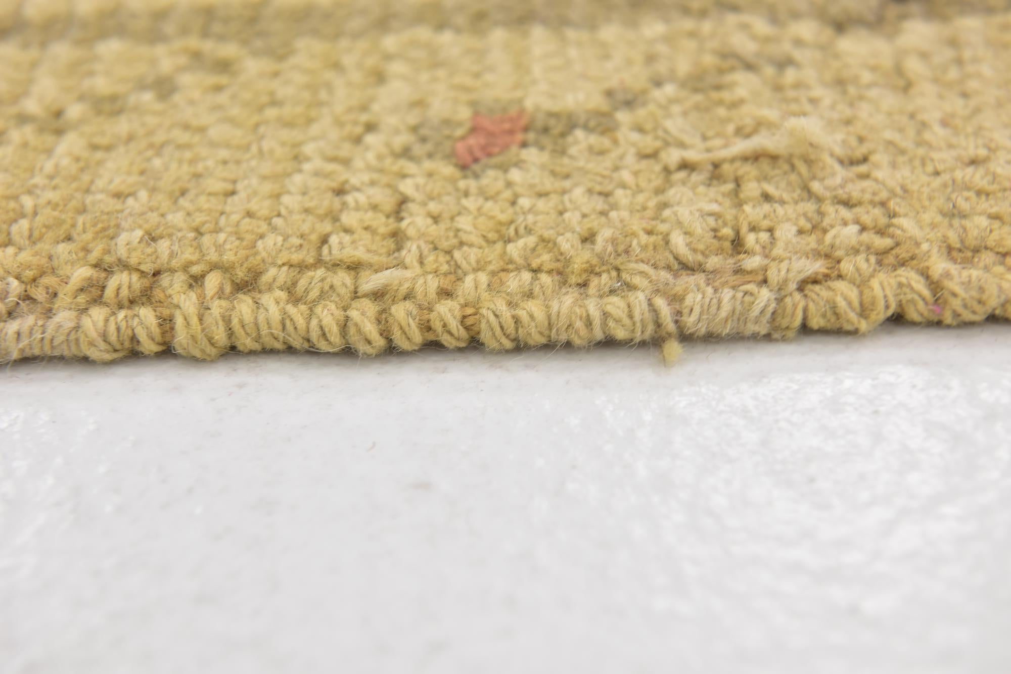 4' 4 x 7' 5 Hand Knotted Oushak Wool Rug
