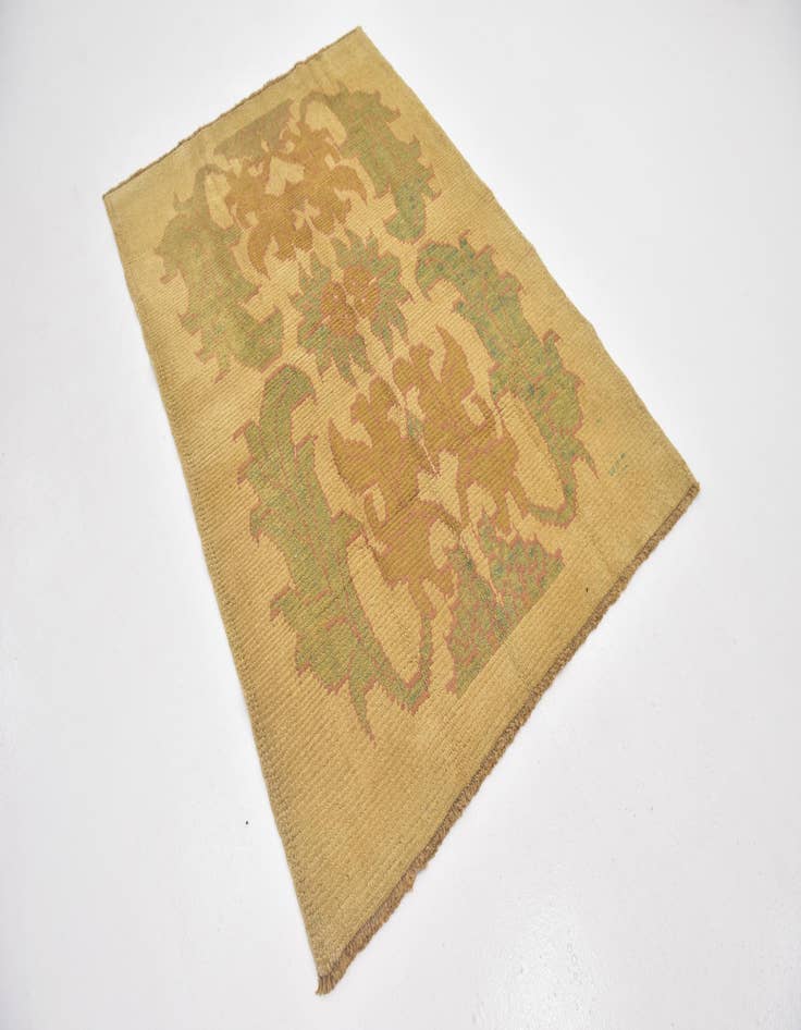 Detail image of 4' 4 x 6' 5 Hand Knotted Oushak Wool Rug