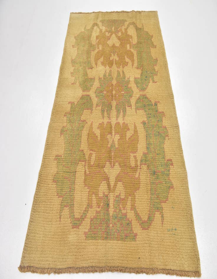 Detail image of 4' 4 x 6' 5 Hand Knotted Oushak Wool Rug