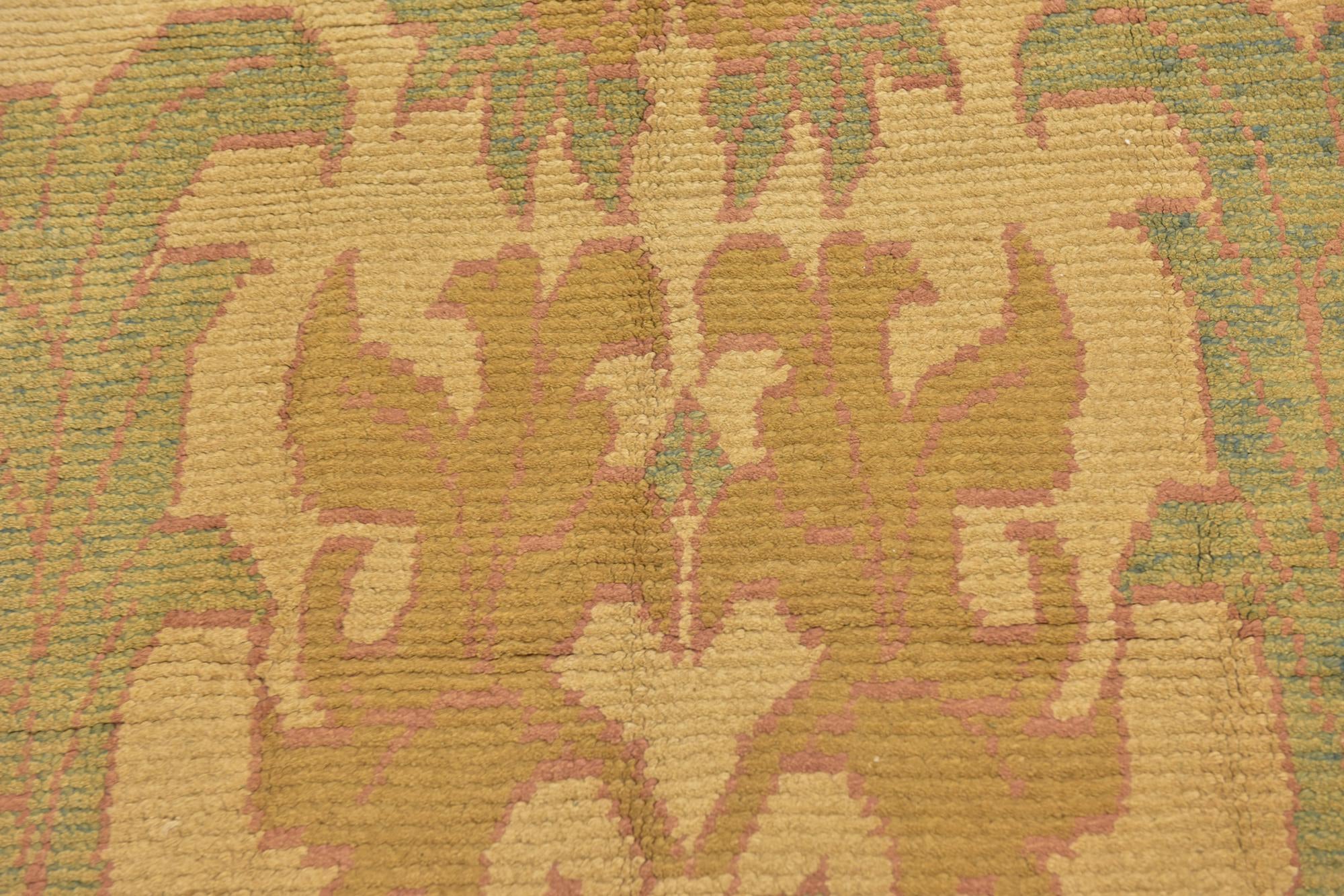 4' 4 x 6' 5 Hand Knotted Oushak Wool Rug