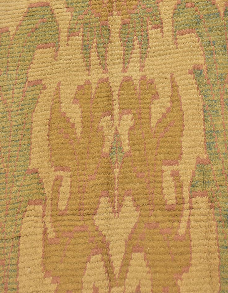 Detail image of 4' 4 x 6' 5 Hand Knotted Oushak Wool Rug