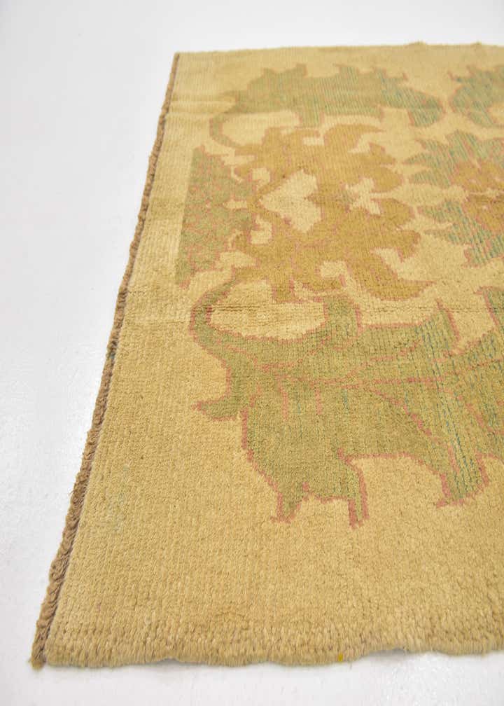 4' 4 x 6' 5 Hand Knotted Oushak Wool Rug