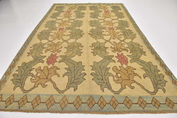 7' 9 x 12' Hand Knotted Oushak Wool Rug