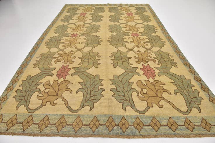 Detail image of 7' 9 x 12' Hand Knotted Oushak Wool Rug