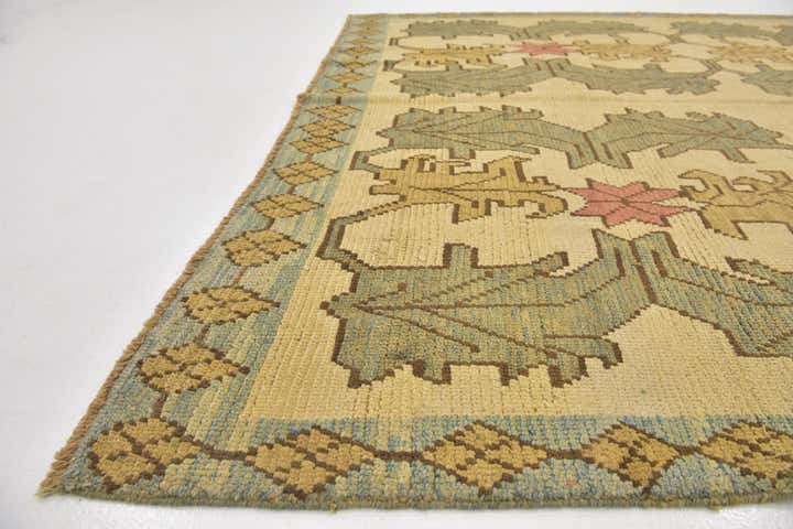 7' 9 x 12' Hand Knotted Oushak Wool Rug