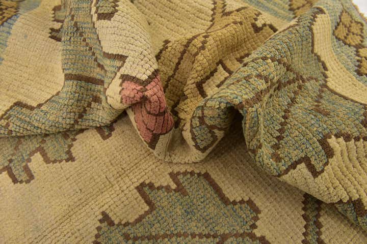 7' 9 x 12' Hand Knotted Oushak Wool Rug