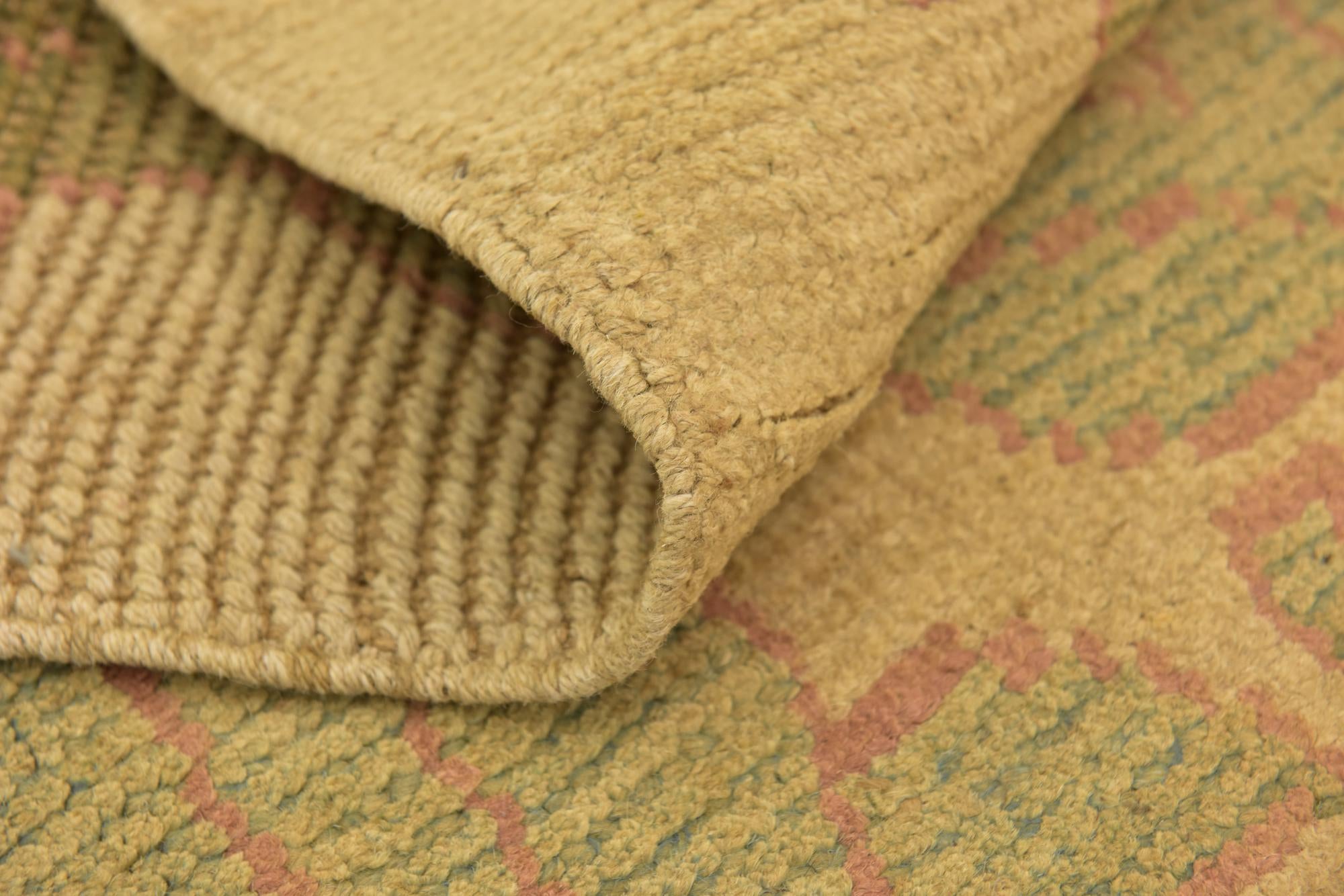 4' 2 x 7' Hand Knotted Oushak Wool Rug
