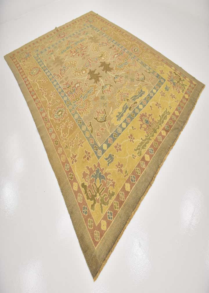9' 6 x 13' Hand Knotted Oushak Wool Rug