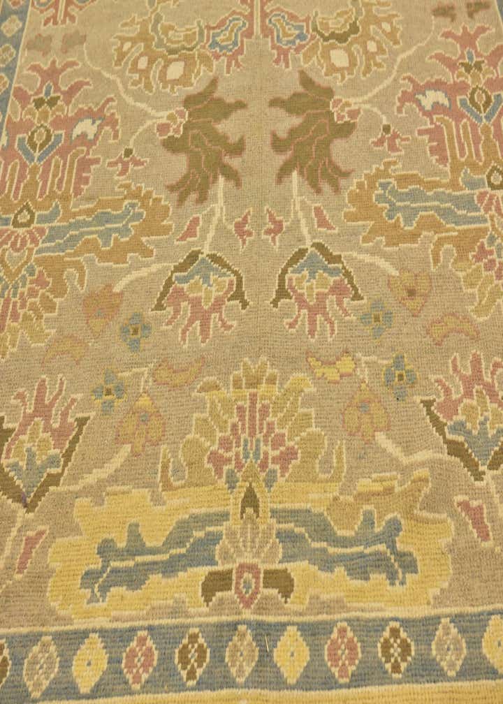 9' 6 x 13' Hand Knotted Oushak Wool Rug