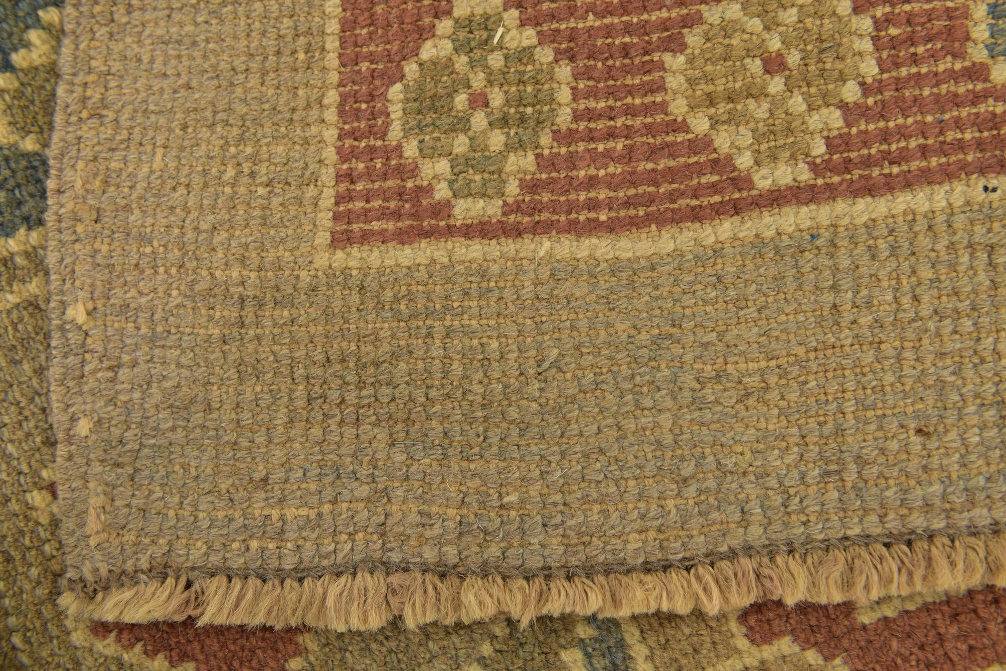 9' 6 x 13' Hand Knotted Oushak Wool Rug